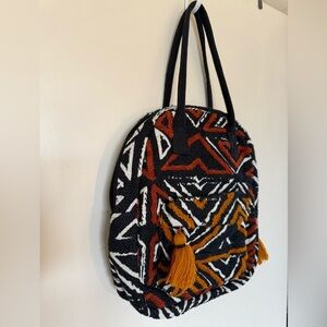 NWOT Vegan Bohemian Bag with Double Straps